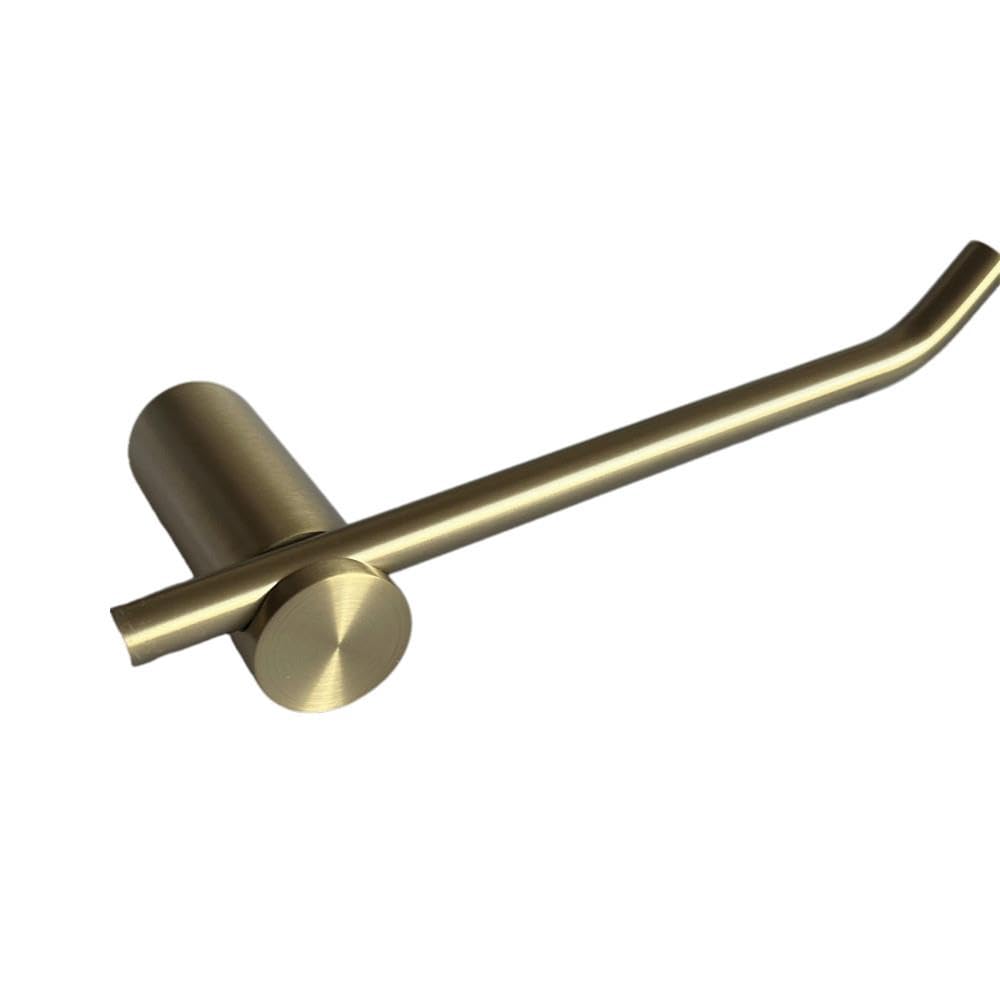 TRIXES Wall Mounted Brushed Gold Toilet Roll Holder- Bathroom Décor, Home improvement/Accessories, Toilet Roll Holder
