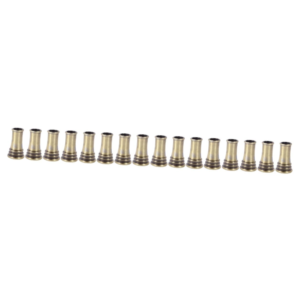 Operitacx 16 Pz portapenne rotondo in metallo penne + matita portapenne da scrivania portapenne scrivania decorazione scrivania porta penna stilografica portapenne domestico rame Golden