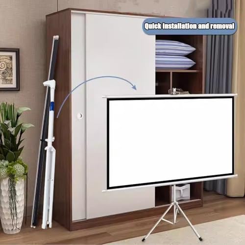 Pantalla portátil para proyector 50in 16:9 con trípode miniatura 4