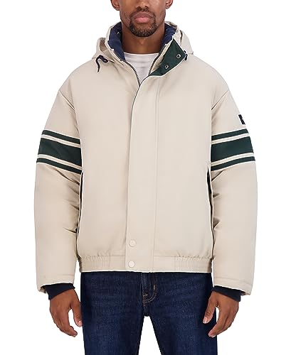 Nautica Men's Vintage Bomber Jacket, Stone, X-Large