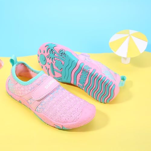 Water Shoes for Kids Boys Girls Aqua Socks Barefoot Beach Sports Swim Pool Quick Dry Lightweight Toddler Little Big Kid 6