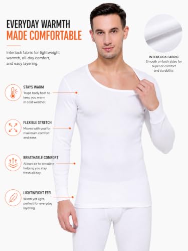 Image of BODYCARE Gold Plus Premium Range Men's Thermal Vest, Round Neck Full Sleeves Winter Innerwear, High Warmth, Superior Flexibility