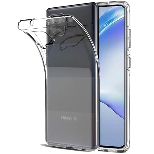 Oprimio Kristallklar Hülle für Samsung A42 5G [Silikon Hülle] [prozent100 Durchsichtig] [Deutsche Material] [Ultra Dünn] Klar Handyhülle für Samsung Galaxy A42 5G