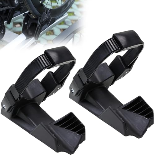Sorlpv Fahrradträger Zubehör, 2 PCS Radstopper für Breite Reifen bis zu...