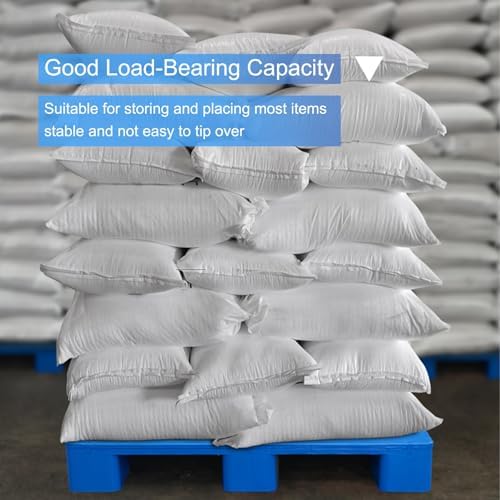 Lightweight Waterproof Plastic Pallets, Stackable Moisture-Proof Floor Risers for Supermarket, Restaurant & Garage Storage (Yellow, 39.4"x39.4")