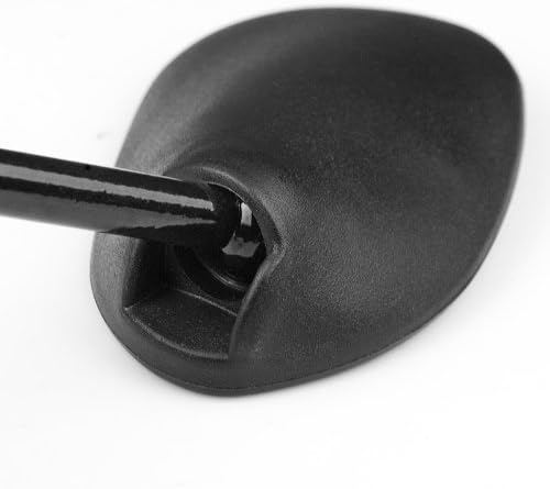 XYZCTEM Black Retro Style Side Rearview Mirror w/ 7/8" Handlebar Mount 8mm Adaptor For Mountain Bike BMX Bicycle Motorcycle Dirt Bike ATV Cruiser Chopper-Pair