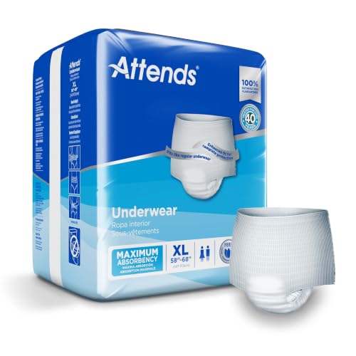 Attends Adult Absorbent Underwear, X-Large, AP0740, Maximum, 56 ct