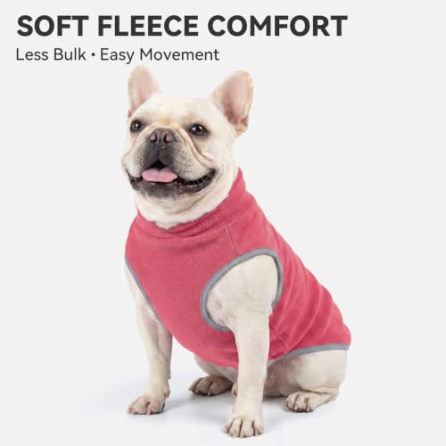Image of cyeollo 2 Pack Fleece Dog Sweater Pullover Lightweight Reflective Jacket