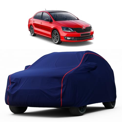 Image of Heavy-Duty Car Cover for Compatible with Skoda Rapid (2011 to 2025 All Models) Deluxe Car Protection Cover - Waterproof & UV-Resistant All-Season Exterior Protection