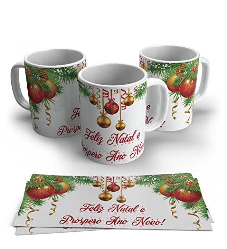Caneca de Porcelana de Natal 81