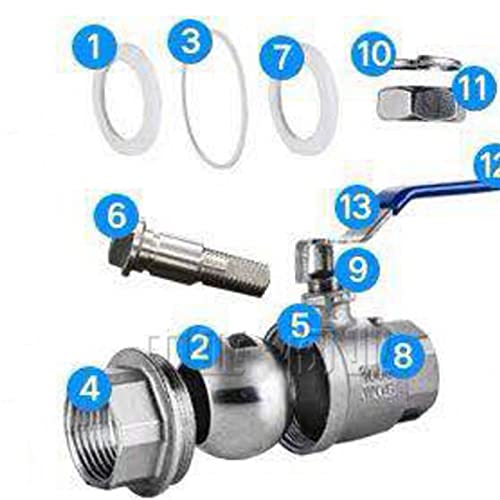 Robinet à bille deux pièces acier inoxydable 304 durable