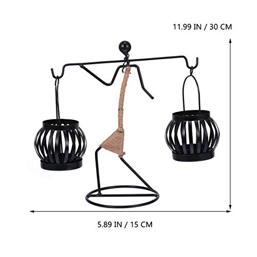 Artibetter African Tribal Lady Candle Holder Unique Tealight Candle Holder Metal Ornaments For Home Dining Room Decor Centerpiece #TOP1