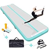 Roliamte Airtrack Gimnasia 20CM Espesor 2/3/4/5/6/8/10/12M Tumbling Gimnasia Colchoneta Inflable Tumbling Mat Estera de Yoga Taekwondo con Bomba eléctrica