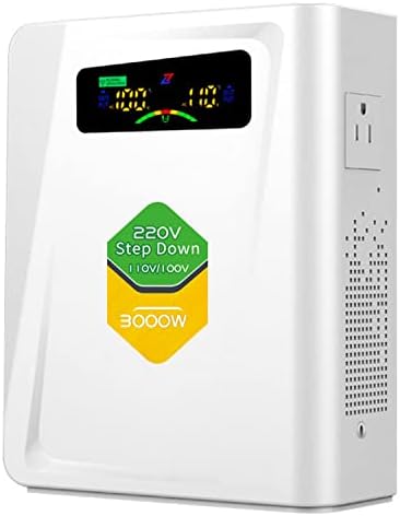 Power Converters 220v to 110v Step Down Transformer Voltage 3000w, No Noise, Ten Protection Functions, Suit for Air Fryer, Coffee Maker,for US Appliance Used in Europe