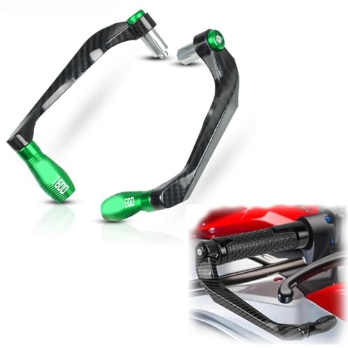 Protège-mains moto CNC vert pour guidon Honda CB600 Hornet 1998-2022