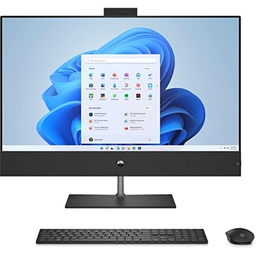 HP Pavilion All in one PC | 31,5" 4K UHD-Bildschirm | Intel Core i7-12700T | 32 GB DDR4 RAM | 2 TB SSD | NVIDIA GeForce GTX 1650 | Windows 11 Home | QWERTZ Tastatur | schwarz