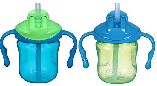Playtex Training Time Straw Cups, 6 Ounce, 2 Count (Colors may vary) (Discontinued by Manufacturer)