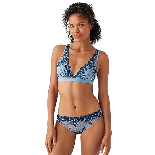 Image of Wacoal Women's Embrace Lace Lightly Lined Wire Free Mid Coverage Bralette, 852191