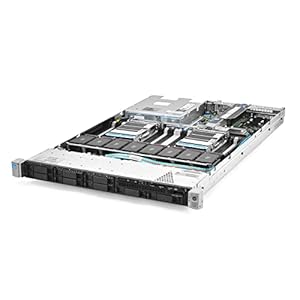 HP ProLiant DL360p Gen8 1U RackMount 64-bit Server with 2×6-Core E5-2640 Xeon 2.5GHz CPUs + 64GB PC3-10600R RAM + 8×300GB 10K SAS SFF HDD, P420i RAID, 4×GigaBit NIC, 2×Power Supplies, NO OS (Renewed)