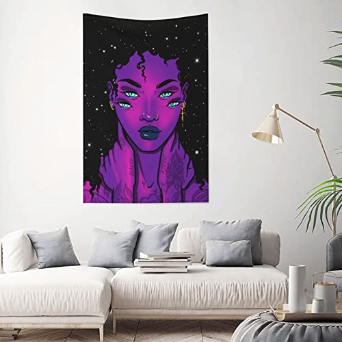 Yuxixi Trippy Ghost Girl From Outer Space Tapestry For Bedroom Livingroom Dormitory Wall Hanging Decor Tapestries 40X60 Inch #TOP1