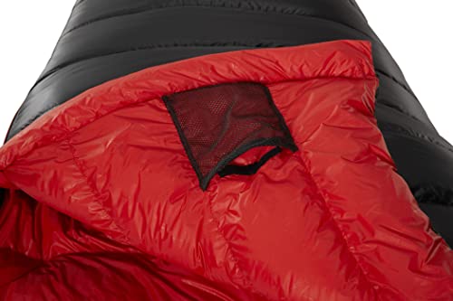 Nordisk Y by VIB 250 Schlafsack in Schwarz-Rot Mumienschlafsack für Outdoor