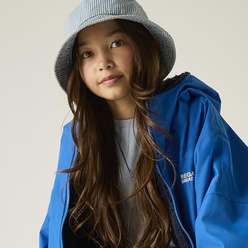 Regatta Kids Junior Waterproof Changing Robe, Borg Lined Changing Robe With Hood - Perfect For Outdoor Water Activities - 2