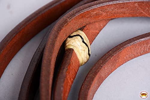 Hilason Wsrs/00159- Argentinian Rommel Reins | Roping Reins | Leather Roping Reins | Barrel Reins For Horses | Roping Reins For Horses #TOP3