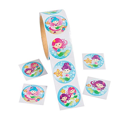 'Mermaid Stickers - 100 pc 'Mermaid Stickers - 100 pc