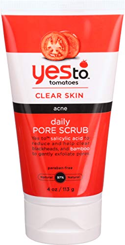 Yes To Tomatoes Daily Pore Face Scrub - Salicylic Acid Help Reduce and Clear Blackheads Bamboo Exfoliating Facial Scrub for Clear Skin | 4 Ounce, hhh-kyyy-tra-rat7419 Yes To Tomatoes Daily Pore Face Scrub - Salicylic Acid Help Reduce and Clear Blackheads Bamboo Exfoliating Facial Scrub for Clear Skin | 4 Ounce, hhh-kyyy-tra-rat7419