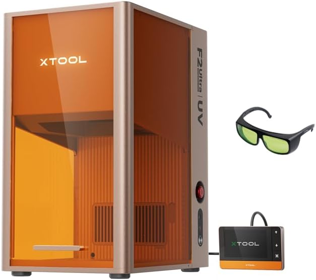 xTool F2 Ultra UV Laser Engraver bundle with Laser Safety Glasses, 5W UV