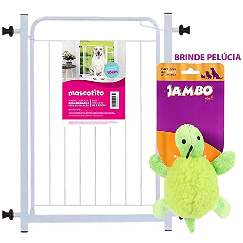 Grade De Proteção Para Pets 70+10cm + Brinde Pelúcia