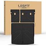 LASFIT Cargo Mat & Seatback Mat for Volkswagen Tiguan 2025-2026, Custom Fit All-Weather TPE Rubber Backrest & Trunk Mats for VW Tiguan Accessories, Waterproof, Easy to Clean, Black