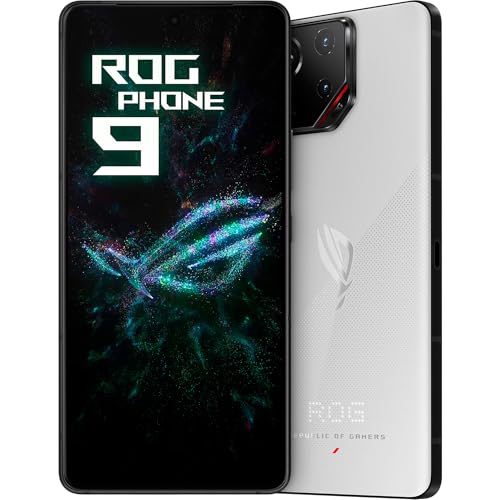 【SIMフリー】Asus ROG Phone 9 (AI2501B) 5G | Dual SIM | 512GB + 12GB RAM | Tencent 版 with Google Play | ゲーミングスマホ (Storm White ?ストームホワ