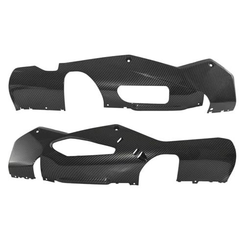 Motorrad Chassis Motorschutz Für Aprilia Für RSV4 2021 2022 2023 2024 Motor Unteren Basis Chassis Schutz Skid Platte Verkleidung Schutz Bauch Pan(Carbon Look)