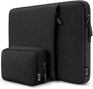 ZYB Laptop Sleeve 14 Inch, Waterproof Shockproof 14 Inch Laptop Case Cover with small Case for 14 Inch HP Lenovo Thinkpad IdeaPad Dell Acer Chromebook Notebook MacBook Pro 15 2016-2019 - Black
