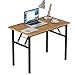 Need Mesa Plegable 100x60cm Mesa de Ordenador Escritorio de Oficina Mesa de Estudio Puesto de Trabajo Mesas Teca Roble Color AC5BB-100