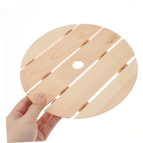 Bandeja de servir sushi estilo japonés con base de madera miniatura 4
