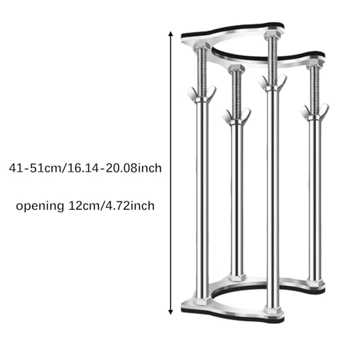 Miniatura 3 de Kesoto Conjunto De Componentes De Soporte Para Fregadero Bajo Encimera, Patas De Soporte Fáciles De Montar, 41 Cm A 51 Cm