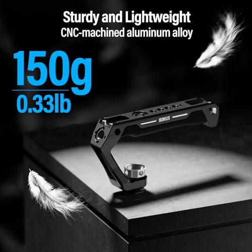 Image of SIRUI Cold Shoe Mount Camera Top Handle, Universal Camera Cage Top Hand Grip with Anti-Off Designed Cold Shoe Adapter, and Multiple Mounting Points, AM-THC