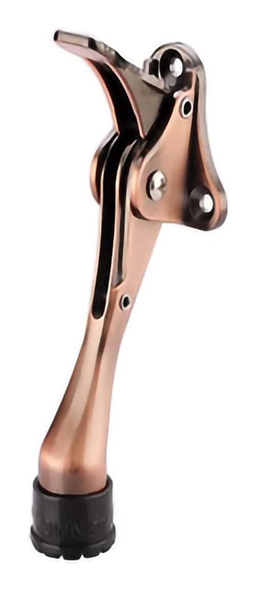 Zhanggl D Oor Stop Stopper Holder Single Foot Kickstan,Heavy Uty Spring Lever Rubber Tip Kickdown,Screw Mounte