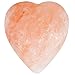 Pure Himalayan Salt Works Heart Massage Stone, Pink Crystal Hand-Carved Stone for Massage Therapy, Deodorant and Salt and Sugar Scrubs, 2.75" W x 3" H x 1.5" D