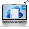 HP Computadora portátil, pantalla FHD de 15.6″, procesador Intel de 4 núcleos, 8 GB de RAM, SSD PCIe de 256 GB, WiFi 6, BT 5.3, teclado numérico, Lifetime Office 365 para Web, plata natural, Windows