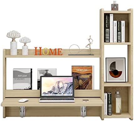 Pmnianhua Floating Desk,41''Wall Mounted Table Folding Fold Down ...