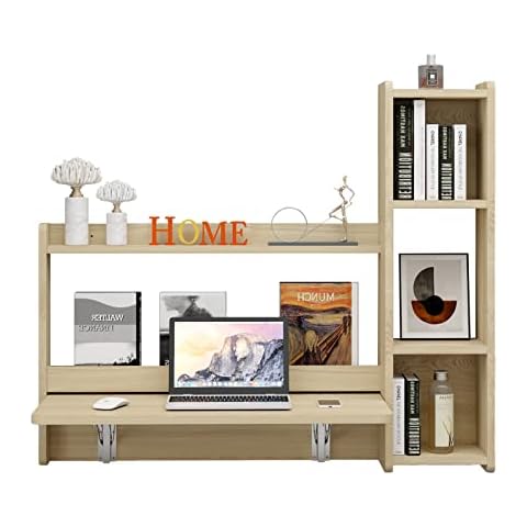 Pmnianhua Wall Mounted Folding Desk with Storage Cover