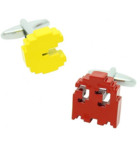 MasGemelos - Pacman 3D Yellow/Red Cufflinks