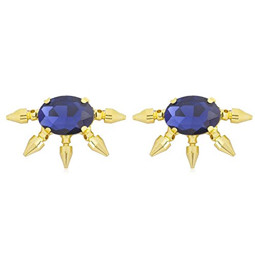 MOONDUST Gold Plated Fashionable Statement Stud Earrings (MD_02)