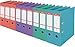 Esselte Pack 10 Archivadores de Palanca, Capacidad 500 hojas, Lomo de 75mm, Light & Durable A4 Folder, Casa y Oficina, Diseño en Relieve, Gama Colour'Breeze, Colores Pastel Colores Variados, 626214