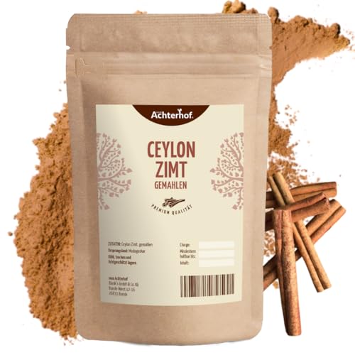 Ceylon Zimt gemahlen (1kg) mit wenig Cumarin in premium Qualität | 100% ECHTES Ceylon Zimt-Pulver