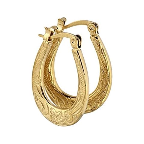 Mothers Day Gifts Hoop Earrings Hawaiian Style by Austaras - Large Earrings 14K Gold Plated 25mm Hypoallergenic 316L Stainless Steel Jewelry Plumeria Flower Gift Ready Pouch Set of Two Earrings Cover