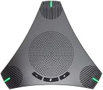 Conference Speaker and Microphone, USB Speakerphone with 360° Omnidirectional Voice Pickup, Smart Voice Enhancement, Hi-Fi Sound, Echo & Noise Reduction for Business, Home Office, Online Meeting